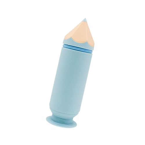 TIANQUXNGI Silikon-Federmäppchen mit Saugnapf, Teleskop-Stifttaschen, Saugnapf, Stifthalter, Stift-Organizer, Reise-Make-up-Tasche von TIANQUXNGI
