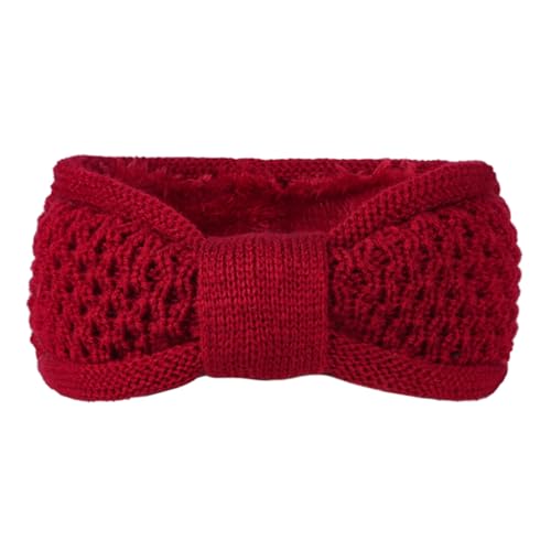 TIANQUXNGI Stirnband, Foto-Requisiten, hält Sie warm, lustig, Schleife, dicker Strick-Kopfschmuck für Winter, Skifahren, Wandern, Outdoor-Aktivitäten von TIANQUXNGI