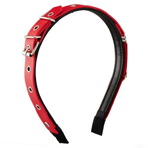 TIANQUXNGI Unisex Punk Mode Gürtelschnalle Haarreif Verstellbare Metall Kopfbedeckung für Halloween Party Kostüm Alltag und Event von TIANQUXNGI