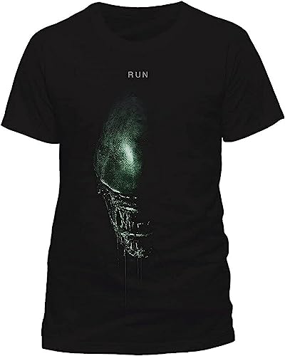 Alien Covenant - Run Alien Printed Black T-Shirt ()-Black T-Shirts & Hemden(X-Large) von TIANZHONG77