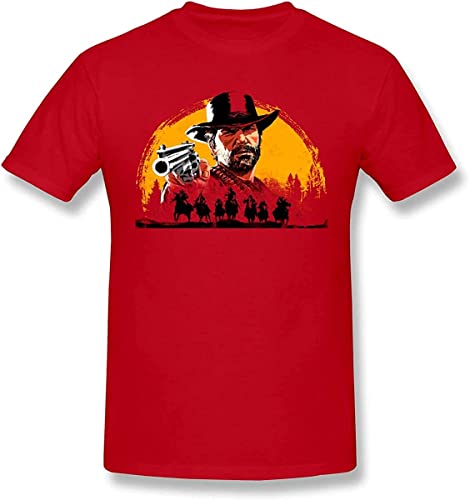 Mens Arthur Morgan Graphic Blouse Short Sleeve Casual T Shirt T-Shirts & Hemden(X-Large) von TIANZHONG77