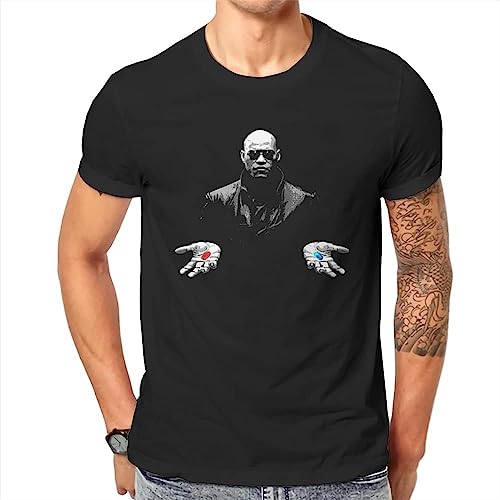 Morpheus Style Tshirt The Matrix Neo Anderson Morpheus Film Creative Gift Clothes T Shirt Short Sleeve Ofertas Black T-Shirts & Hemden(XX-Large) von TIANZHONG77