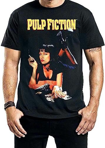 T-Shirt Pulp Fiction Poster Mia Smoking Stance Mens Sweater Miramax T-Shirts & Hemden(X-Large) von TIANZHONG77