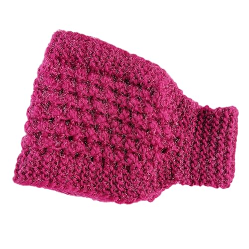 2-in-1-Strick-Haarband für Damen, Teenager, Outdoor, faltbar, Pendeln, winddicht, breites Stirnband/Halswärmer, Winter, hält warm, Strick-Stirnband und Haarband, Ohrwärmer und Beanies, von TIAOWU