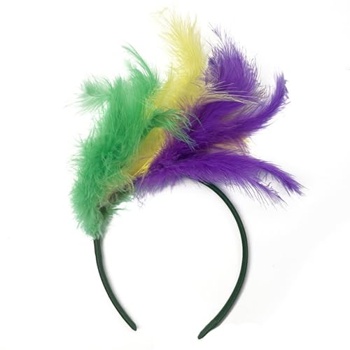 Feder-Stirnbänder, Cosplay, handgefertigtes Haar-Accessoire für Damen, Maskerade, Kopfschmuck, Karneval, Kunstdeko, Hochzeitsfotografie von TIAOWU