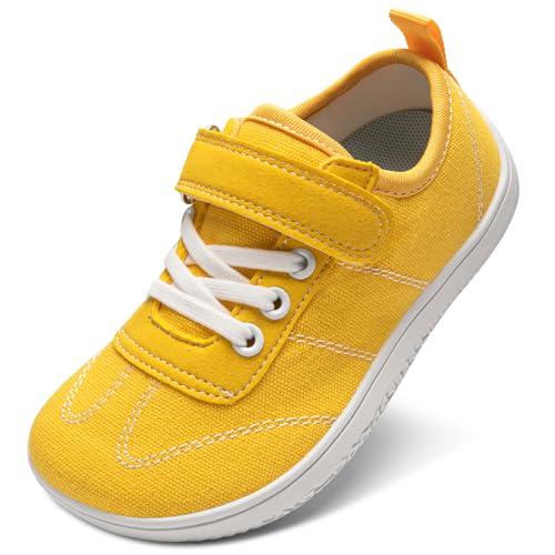 TIAROOTT Barfußschuhe Kinder Breite für Jungen Mädchen Kinder Barfußschuhe Minimalistische Leicht Sommer Traillaufschuhe Freizeit mit Klettverschluss Atmungsaktiv rutschfest Sneaker Komfortable von TIAROOTT