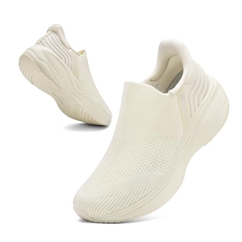 TIAROOTT Damen Slip On Sneaker Walkingschuhe Outdoor Turnschuhe Mesh Leichte Atmungsaktiv Freizeitschuhe Sportschuhe Gym Bequem Schlupfschuhe Nurse Schuhe von TIAROOTT