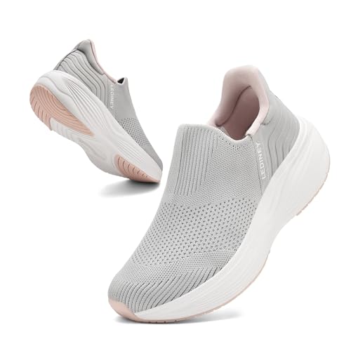TIAROOTT Damen Slip On Sneaker Walkingschuhe Outdoor Turnschuhe Mesh Leichte Atmungsaktiv Freizeitschuhe Sportschuhe Gym Bequem Schlupfschuhe Nurse Schuhe von TIAROOTT