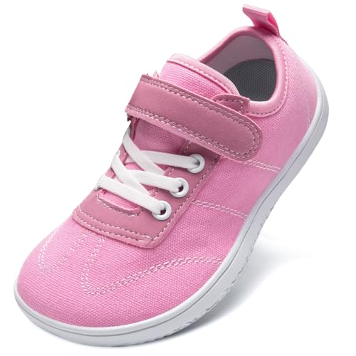 TIAROOTT Barfußschuhe Kinder Breite für Jungen Mädchen Kinder Barfußschuhe Minimalistische Leicht Sommer Traillaufschuhe Freizeit mit Klettverschluss Atmungsaktiv rutschfest Sneaker Komfortable von TIAROOTT