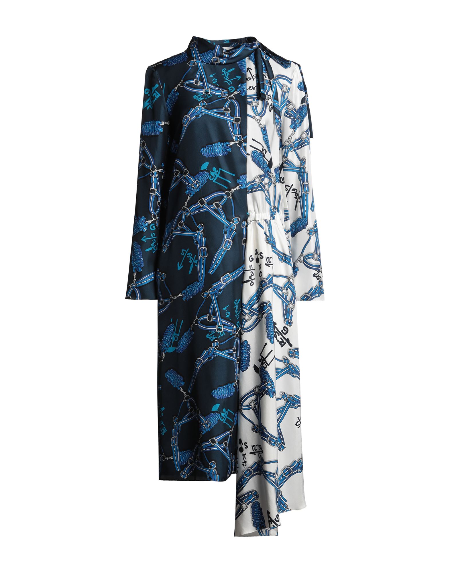 TIBI Midi-kleid Damen Nachtblau von TIBI