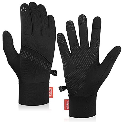 TIBISI Fahrradhandschuhe Winter Thermo für Herren & Damen Warme Winddichter Touchscreen Anti-Rutsch Stoßdämpfend Outdoor Laufen Radsport Mountainbike Handschuhe von TIBISI