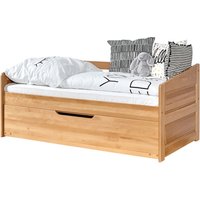 TiCAA Sofabett Mini Micki Buche natur mit Zusatzbett inkl. 2 Matratzen von TICAA