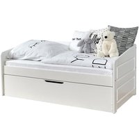 TiCAA Sofabett Mini Micki Buche weiß mit Zusatzbett inkl. 2 Matratzen von TICAA