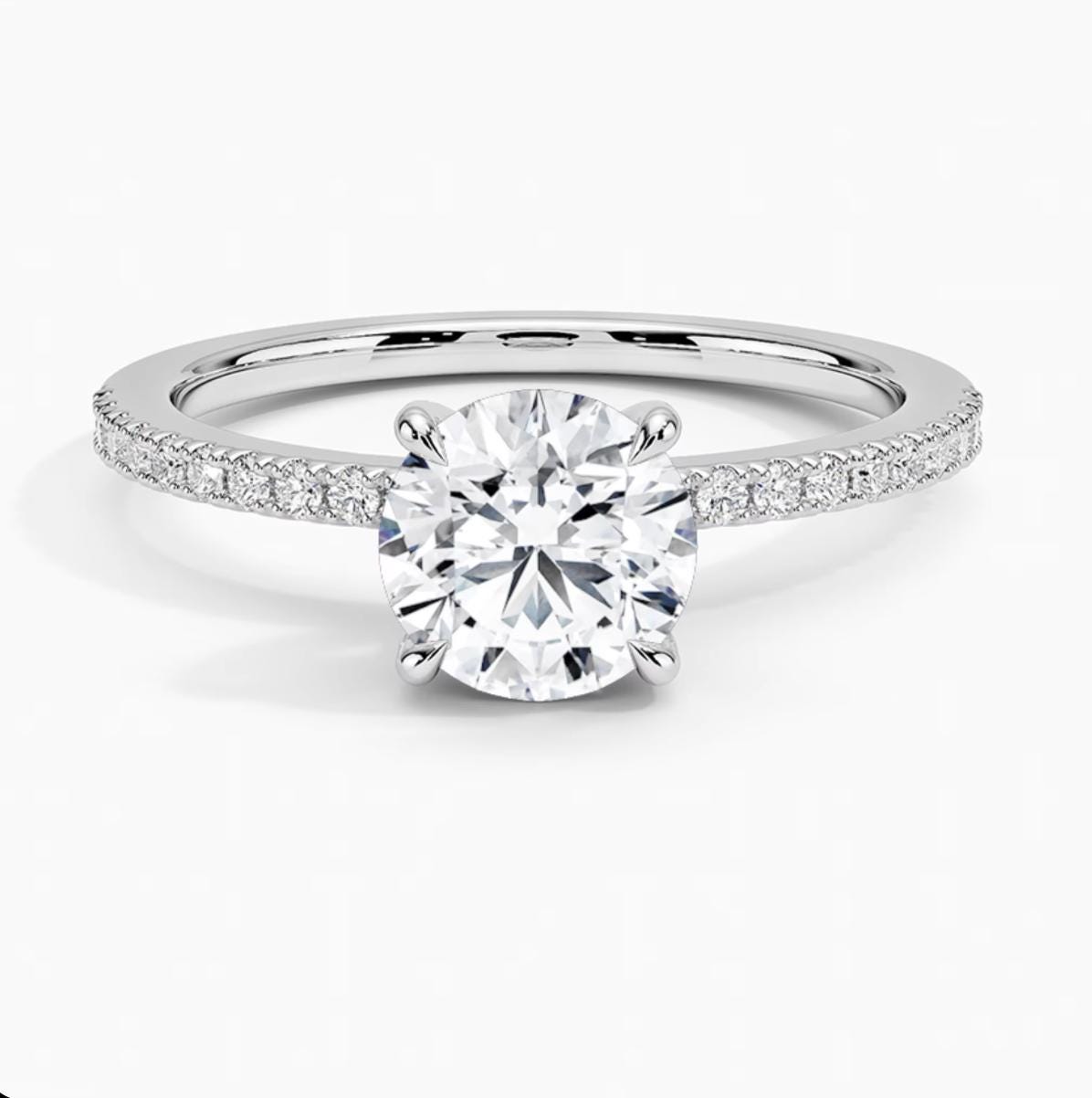 Weißgoldring Mit 1 Ct Lab-Grown-Diamant Weißgoldring Mit 1 Ct Lab-Grown-Diamant von TICOTrauringe