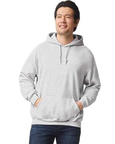 TICTEX Hoodie Herren große Größen - Sweatshirt mit Kapuze - Kapuzenpullover in vielen Farben - Coole Hoodies - Ash, L von TICTEX