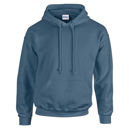 TICTEX Hoodie Herren by Gildan | Kapuzenpullover S - 5XL in vielen Farben | Heavy Blend Komfortable Passform Langlebig und Stilvoll | Ideal für den Alltag und Sport | Indigo Blue, 5XL von TICTEX