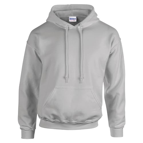 TICTEX Hoodie Herren by Gildan | Kapuzenpullover S - 5XL in vielen Farben | Heavy Blend Komfortable Passform Langlebig und Stilvoll | Ideal für den Alltag und Sport | Sport Grey, 5XL von TICTEX