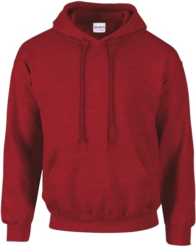 TICTEX Hoodie Herren by Gildan | Kapuzenpullover S - 5XL in vielen Farben | Heavy Blend Komfortable Passform Langlebig und Stilvoll | Ideal für den Alltag und Sport | Antique Cherry Red, 5XL von TICTEX