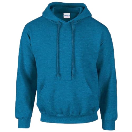 TICTEX Hoodie Herren by Gildan | Kapuzenpullover S - 5XL in vielen Farben | Heavy Blend Komfortable Passform Langlebig und Stilvoll | Ideal für den Alltag und Sport | Antique Sapphire, S von TICTEX