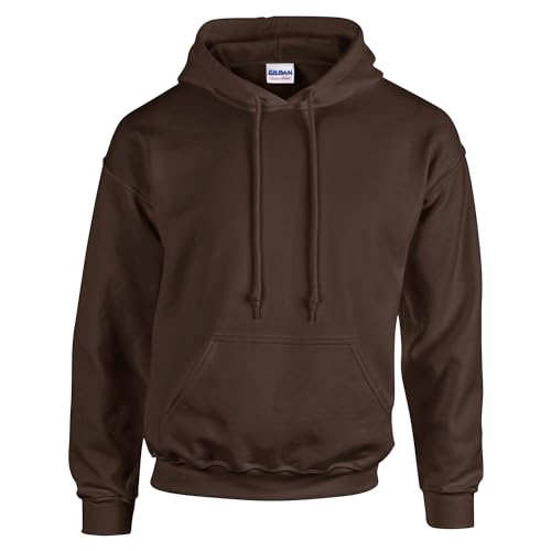 TICTEX Hoodie Herren by Gildan | Kapuzenpullover S - 5XL in vielen Farben | Heavy Blend Komfortable Passform Langlebig und Stilvoll | Ideal für den Alltag und Sport | Dark Chocolate, XL von TICTEX