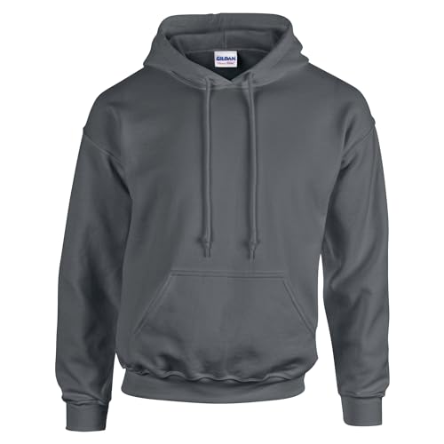 TICTEX Hoodie Herren by Gildan | Kapuzenpullover S - 5XL in vielen Farben | Heavy Blend Komfortable Passform Langlebig und Stilvoll | Ideal für den Alltag und Sport | Dark Heather, 3XL von TICTEX