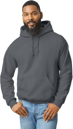 TICTEX Hoodie Herren große Größen by Gildan - Sweatshirt mit Kapuze - Kapuzenpullover in vielen Farben - Coole Hoodies - Dark Heather, M TICTEX Hoodie Herren große Größen by Gildan - Sweatshirt mit Kapuze - Kapuzenpullover in vielen Farben - Coole Hoodies - Dark Heather, M von TICTEX