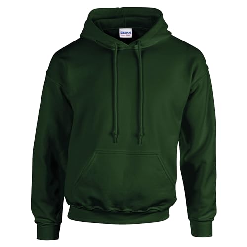 TICTEX Hoodie Herren by Gildan | Kapuzenpullover S - 5XL in vielen Farben | Heavy Blend Komfortable Passform Langlebig und Stilvoll | Ideal für den Alltag und Sport | Forest Green, 5XL von TICTEX