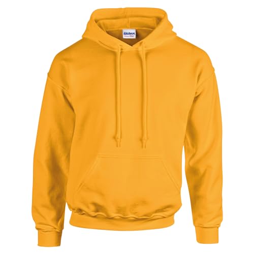 TICTEX Hoodie Herren by Gildan | Kapuzenpullover S - 5XL in vielen Farben | Heavy Blend Komfortable Passform Langlebig und Stilvoll | Ideal für den Alltag und Sport | Gold, 3XL von TICTEX