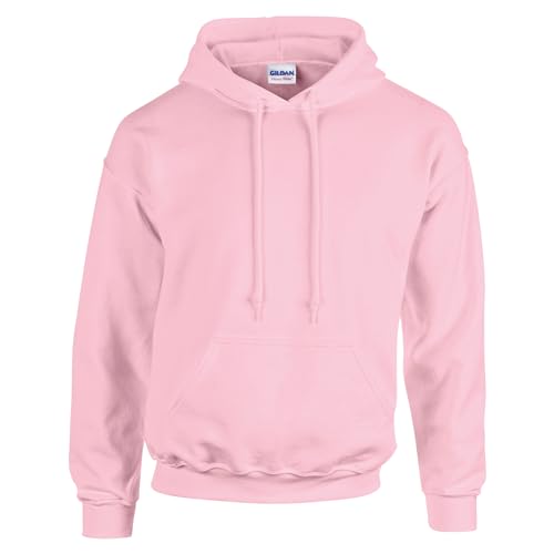 TICTEX Hoodie Herren by Gildan | Kapuzenpullover S - 5XL in vielen Farben | Heavy Blend Komfortable Passform Langlebig und Stilvoll | Ideal für den Alltag und Sport | Light Pink, 3XL von TICTEX