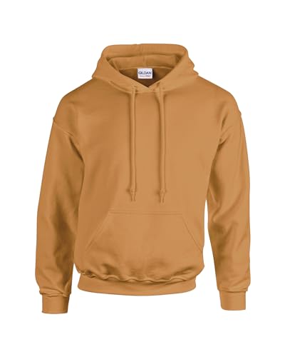 TICTEX Hoodie Herren by Gildan | Kapuzenpullover S - 5XL in vielen Farben | Heavy Blend Komfortable Passform Langlebig und Stilvoll | Ideal für den Alltag und Sport | Old Gold, 3XL von TICTEX