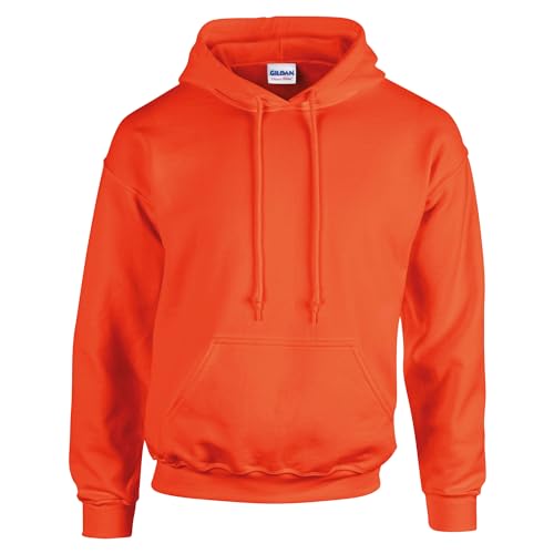 TICTEX Hoodie Herren by Gildan | Kapuzenpullover S - 5XL in vielen Farben | Heavy Blend Komfortable Passform Langlebig und Stilvoll | Ideal für den Alltag und Sport | Orange, 4XL von TICTEX