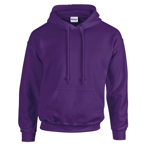 TICTEX Hoodie Herren by Gildan | Kapuzenpullover S - 5XL in vielen Farben | Heavy Blend Komfortable Passform Langlebig und Stilvoll | Ideal für den Alltag und Sport | Purple, 4XL von TICTEX