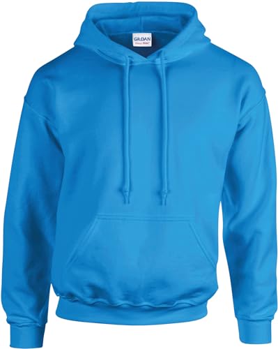 TICTEX Hoodie Herren by Gildan | Kapuzenpullover S - 5XL in vielen Farben | Heavy Blend Komfortable Passform Langlebig und Stilvoll | Ideal für den Alltag und Sport | Sapphire, L von TICTEX