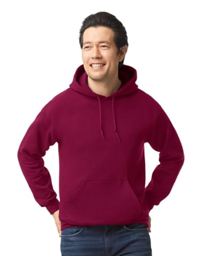 TICTEX Hoodie Herren große Größen - Sweatshirt mit Kapuze - Kapuzenpullover in vielen Farben - Coole Hoodies - Garnet, XXL von TICTEX