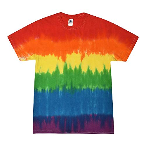 TICTEX Unisex Batik T-Shirt by Colortone – Bunte Shirts für Damen & Herren – Tie-Dye – Hippie Kleidung – Neon Shirt Baumwolle - Pride, XXL TICTEX Unisex Batik T-Shirt by Colortone – Bunte Shirts für Damen & Herren – Tie-Dye – Hippie Kleidung – Neon Shirt Baumwolle - Pride, XXL von TICTEX