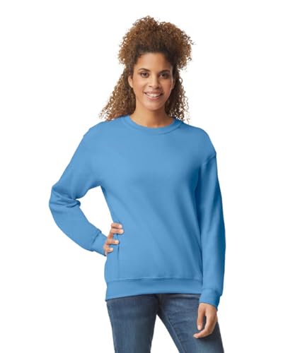 TICTEX Unisex Heavy Blend Crewneck Sweatshirt by Gildan - Herren-Pullover Baumwolle mit Rundhals in vielen Farben - große Größen - Carolina Blue, 3XL von TICTEX