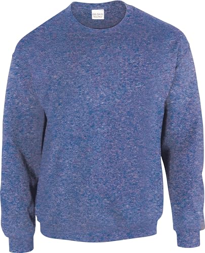 TICTEX Unisex Sweatshirt by Gildan|Heavy Blend Crewneck Sweatshirt S-5XL für Herren und Damen|Arbeitskleidung ohne Kapuze in vielen Farben|Basic Sweatshirt mit Rundhals|Heather Heather Sport Royal, M von TICTEX