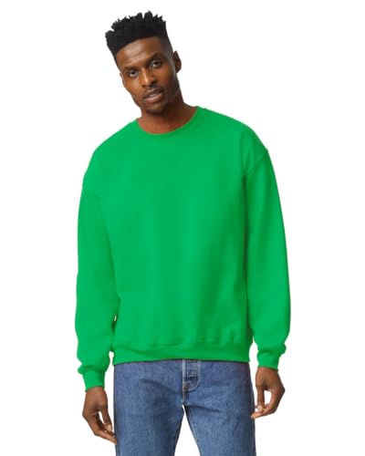 TICTEX Unisex Heavy Blend Crewneck Sweatshirt by Gildan - Herren-Pullover Baumwolle mit Rundhals in vielen Farben - große Größen - Irish Green, 3XL von TICTEX