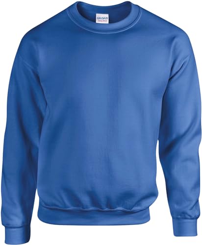 TICTEX Unisex Heavy Blend Crewneck Sweatshirt by Gildan - Herren-Pullover Baumwolle mit Rundhals in vielen Farben - große Größen - Royal, 4XL von TICTEX