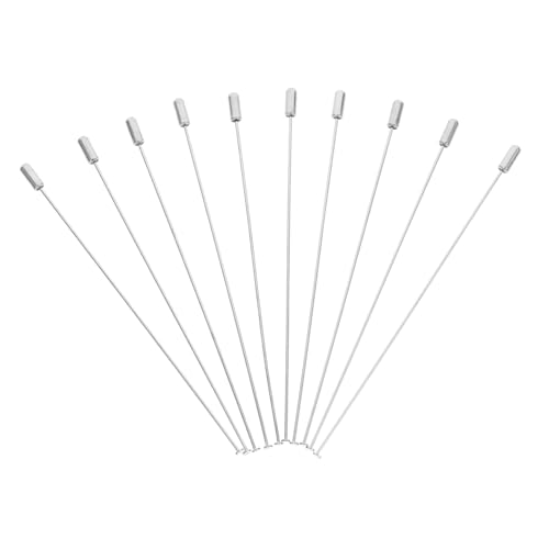 TIDTALEO 10 Stück Broschennadeln Für Kleidung Anstecknadeln Zum Basteln Sicherheitsnadeln Aus Edelstahl Selbstgemacht Schmuck Zubehör Kleiner Anstecknadeln Für Herren Und Damen von TIDTALEO