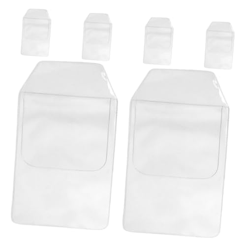 TIDTALEO 6 Stück Teiliges Transparente PVC Einstecktaschen Robuste Stiftschutzhüllen für Hemd Laborkittel Taschen Vielseitig für Büro Schule und zur Sicheren Aufbewahrung von Stiften und von TIDTALEO