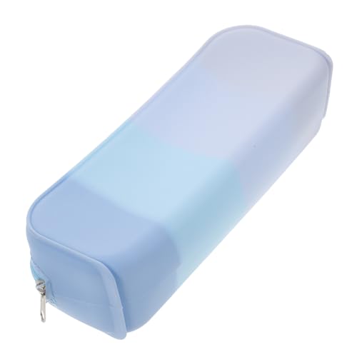 TIDTALEO Großes Silikonfarbenes Federmäppchen in Candy Farben Ästhetische Stifttasche mit Glattem Reißverschluss Geräumige Federtasche für Schule und Büro Praktisches Schreibwarenetui für von TIDTALEO