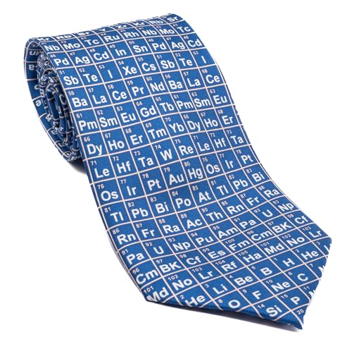 Tie Studio Periodensystem Blau Seidenkrawatte (TS-883) von Tie Studio