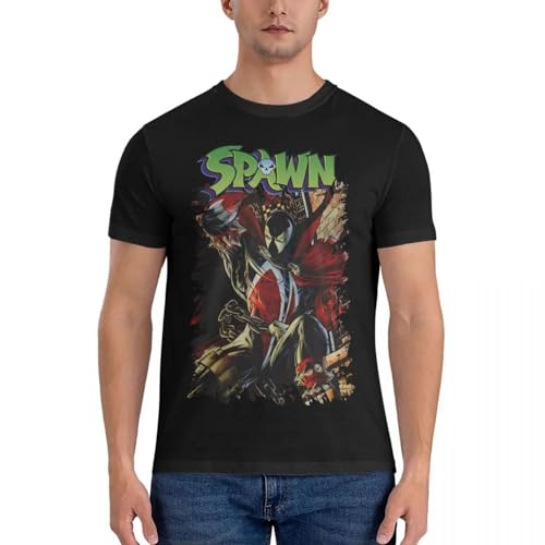 Spawn-Essential-Gift-Gift-T-Shirt-Mens-Clothes-Quick-Drying-t-Shirt Black BlackM von TIEGUAN