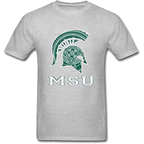 at Men's Michigan State Spartans T Shirt Grey GreyL von TIEGUAN