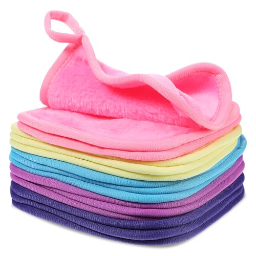 TIESOME 15 Stück Pack Make Up Entferner Tücher, Ultraweiche Und Wiederverwendbare Tücher Aus Mikrofaser Wiederverwendbare Make Up Entferner Pads Gesichtsreinigungstücher von TIESOME