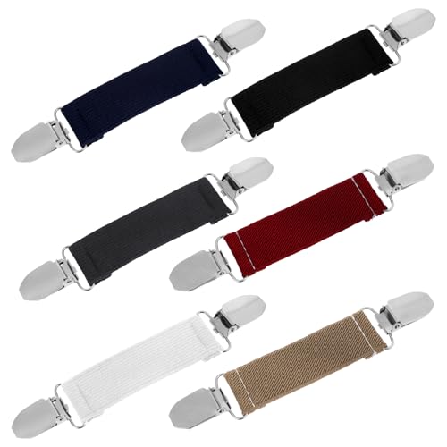 TIESOME 6 Stück Pullover Clips, Waist Clip Elastisch Cinch Clip Kleider Clip Cardigan Clip für Kleidung Hemden Schürzen von TIESOME