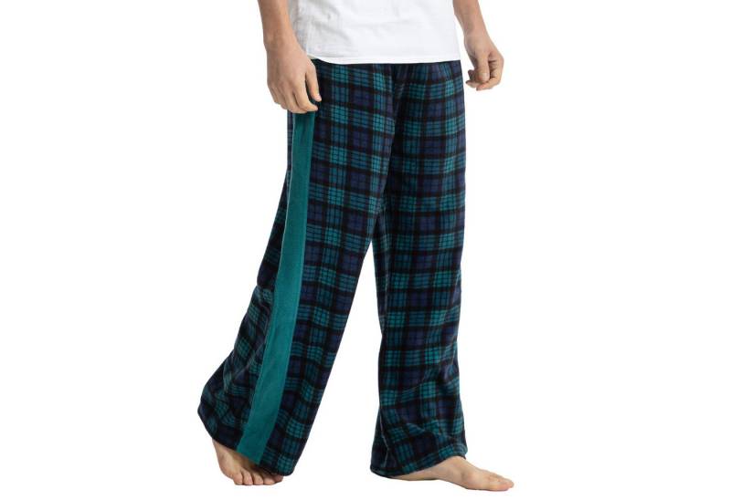 TIESTRA Schlafhose 2er-Pack Herren-Schlafanzughosen Leichte lange Hosen mit Tasche und Kordelzug von TIESTRA