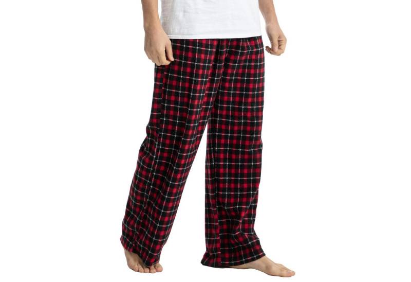 TIESTRA Schlafhose 2er-Pack Herren-Schlafanzughosen Leichte lange Hosen mit Tasche und Kordelzug von TIESTRA