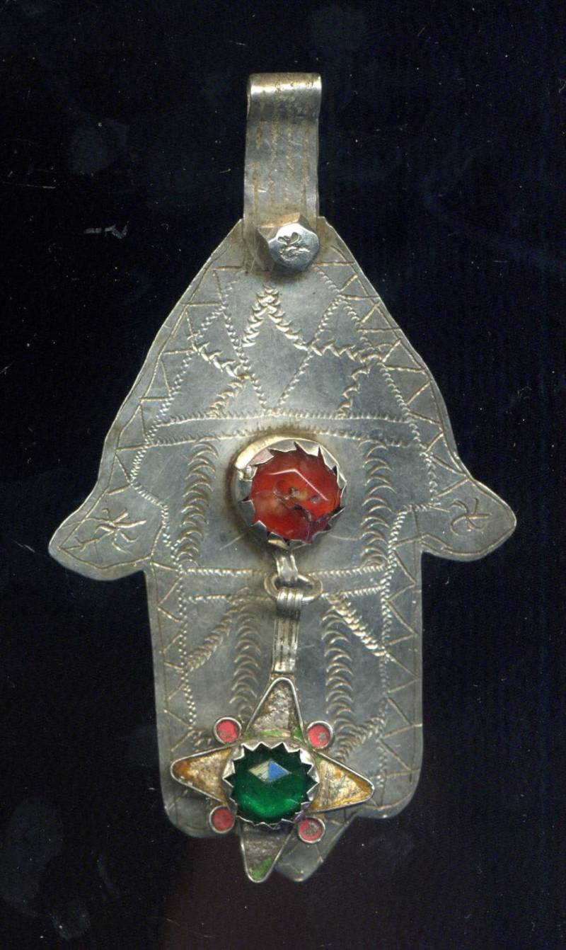 Marokko - Alte Hand Von Fatima "Khamsa Khomissa Hamsa" Argent Verroterie von TIFINAGH